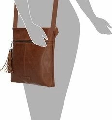 Groothandel 🔥 Enrico Benetti Caen Schoudertas - Cognac 🎁 -tassen-dames Verkoop 231x840