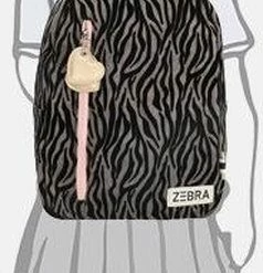 Groothandel ⭐ Zebra Trends Kinder Rugzak M Zebra Grey 🔥 -tassen-dames Verkoop 238x840 1