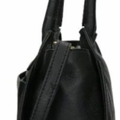 Nieuw 🎁 Fred De La Bretoniere Medium Schoudertas / Crossbody Tas Dames - Leer - Soft Grain Leather - Zwart ⌛ -tassen-dames Verkoop 284x840 1