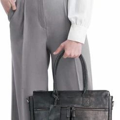 Flash-uitverkoop 🤩 Burkely Antique Avery Unisex Schoudertas 15,6'' Laptoptas - Zwart 🔔 -tassen-dames Verkoop 295x840