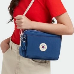 Flash-uitverkoop 😉 Kipling ABANU M Unisex Crossbodytas - Admiral Blue Block ⭐ -tassen-dames Verkoop 325x840