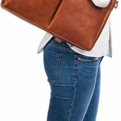 Flash-uitverkoop ❤️ Burkely Antique Avery Unisex Schoudertas 15,6'' Laptoptas - Cognac 🎁 -tassen-dames Verkoop 336x840