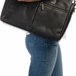 Flash-uitverkoop 🤩 Burkely Antique Avery Unisex Schoudertas 15,6'' Laptoptas - Zwart 🔔 -tassen-dames Verkoop 345x840