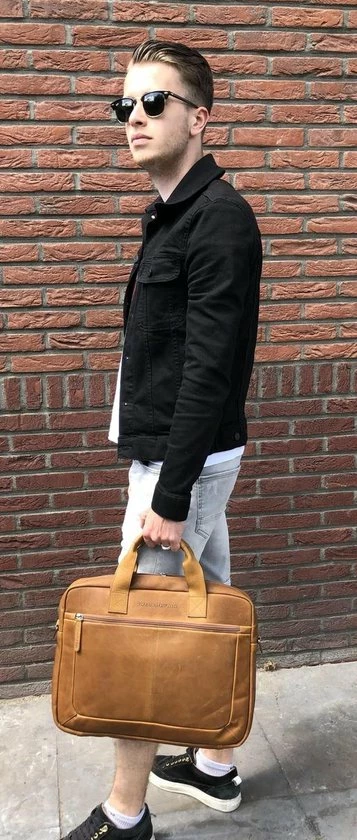 Flash-uitverkoop π€© Chesterfield Laptoptas Waxed Pull Up Leer - Cognac π 24 Flash-uitverkoop π€© Chesterfield Laptoptas Waxed Pull Up Leer - Cognac π - Afbeelding 24