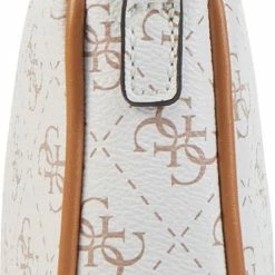 Kopen 😀 GUESS Crossbodytas Dames / Handtas - Leer - Kasinta - Gebroken Wit Combi ✔️ -tassen-dames Verkoop 372x840 1