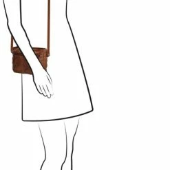 Gloednieuw ⭐ Hide & Stitches Paint Rock Schoudertas - Cognac 🎉 -tassen-dames Verkoop 389x840 11