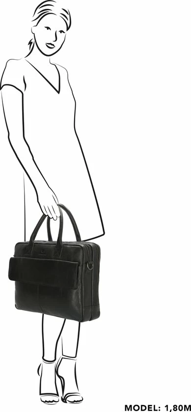 Uitgang π Micmacbags Porto Laptoptas 15,6 Inch (38 Cm) - Zwart π 5 Uitgang π Micmacbags Porto Laptoptas 15,6 Inch (38 Cm) - Zwart π - Afbeelding 5