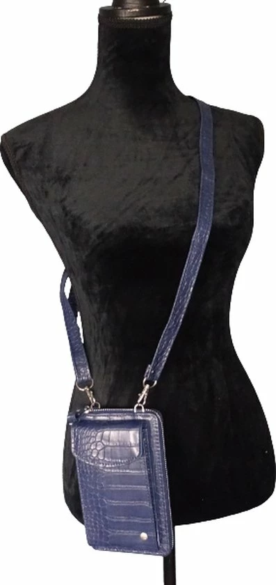 Beste Verkoop π Sunset Fashion Navy - Telefoontasje - Portemonnee - PU Leer - Crocoprint β 4 Beste Verkoop π Sunset Fashion Navy - Telefoontasje - Portemonnee - PU Leer - Crocoprint β - Afbeelding 4