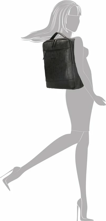 Promo β Enrico Benetti Nikki 66516 Business Rugtas M 14" Laptop, Met Lange Schouderband - Zwart π 2 Promo β Enrico Benetti Nikki 66516 Business Rugtas M 14" Laptop, Met Lange Schouderband - Zwart π - Afbeelding 2