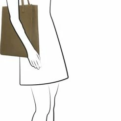 Groothandel 👍 Charm London Stratford Shopper 15,6 Inch (34.5x19.4 Cm) - Natuur Groen 🧨 -tassen-dames Verkoop 405x840