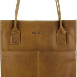 Beste Pirce 🎉 DSTRCT Limited Shopper - 15,6 Inch Laptoptas - Cognac 🌟