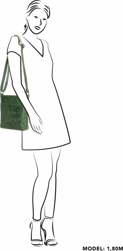 Beste Verkoop π Micmacbags Porto Schoudertas - Groen 𧨠4 Beste Verkoop π Micmacbags Porto Schoudertas - Groen 𧨠- Afbeelding 4