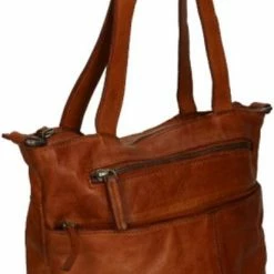 Nieuw ⭐ DSTRCT Grote Schoudertas / Crossbody Tas Dames - Leer - Harrington Road - Cognac 🔥 -tassen-dames Verkoop 412x840