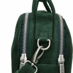 Beste Verkoop ❤️ Shabbies Amsterdam Shabbies Medium Schoudertas / Crossbody Tas Dames - Leer - Waxed Suède - Groen 🔥 -tassen-dames Verkoop 426x840