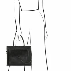 Top 10 😉 Micmacbags Mendoza Handtas - Zwart 🎁 -tassen-dames Verkoop 429x840 6