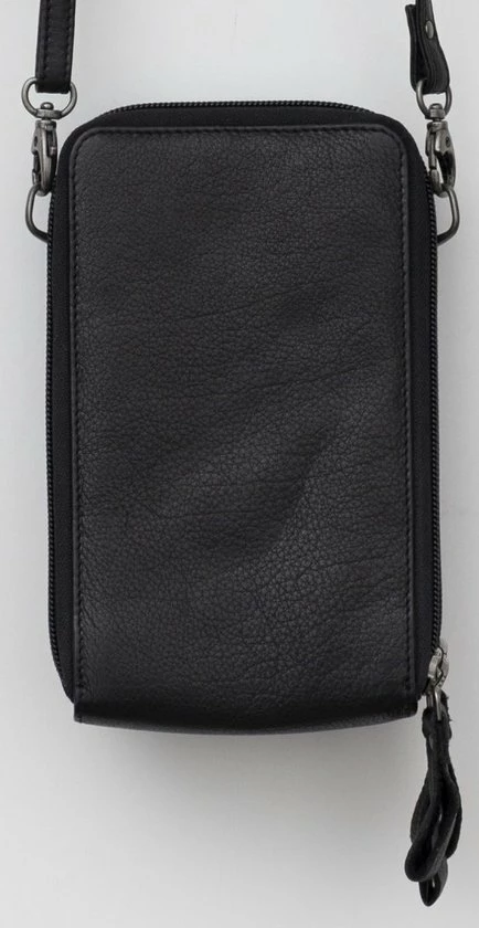 Groothandel π₯° Bag2Bag Lederen Schoudertas / Telefoontasje / Portemonnee Dale Black π 2 Groothandel π₯° Bag2Bag Lederen Schoudertas / Telefoontasje / Portemonnee Dale Black π - Afbeelding 2