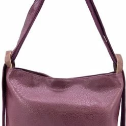 Groothandel 🔔 Flores Lederwaren Bordeaux Schoudertas Te Dragen Als Rugzak 🤩 -tassen-dames Verkoop 447x840