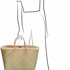 Goedkoopste ✔️ PE Florence PE-Florence Penjy Rieten Mand - Natuur 🔥 -tassen-dames Verkoop 453x840