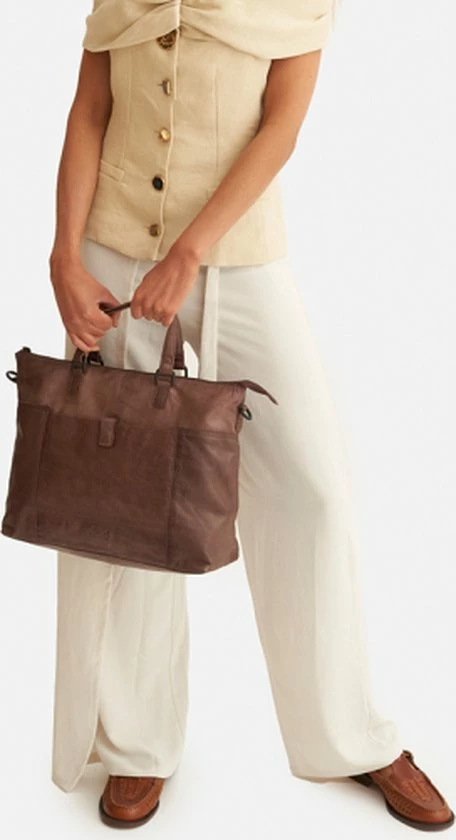 Gloednieuw π Rise Of Rosa Grote Schoudertas / Crossbody Tas Dames - Leer - Imperial Ox - Beige π₯ 5 Gloednieuw π Rise Of Rosa Grote Schoudertas / Crossbody Tas Dames - Leer - Imperial Ox - Beige π₯ - Afbeelding 5