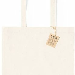 Coupon β€οΈ Merkloos Tote Bag - Draagtas - Schoudertas - Katoenen Tas - Lang Hengsel - 38 X 42 Cm - Biologisch Katoen - Beige - Naturel π