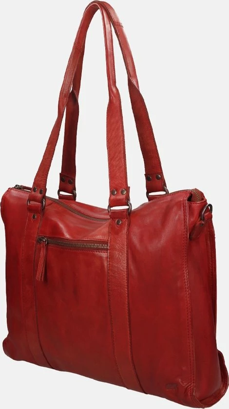 Nieuw π Bear Design Mea Leren Schoudertas / Laptoptas 13,3" - Rood π 13 Nieuw π Bear Design Mea Leren Schoudertas / Laptoptas 13,3" - Rood π - Afbeelding 13