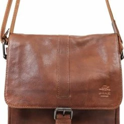 Kopen β Bear Design Baggio Leren Schoudertas - Cognac π
