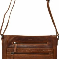 Aanbiedingen 👏 DSTRCT Crossbodytas Croco Leer - Cognac 🥰