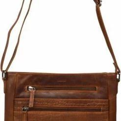 Aanbiedingen 👏 DSTRCT Crossbodytas Croco Leer - Cognac 🥰 -tassen-dames Verkoop 499x840 3