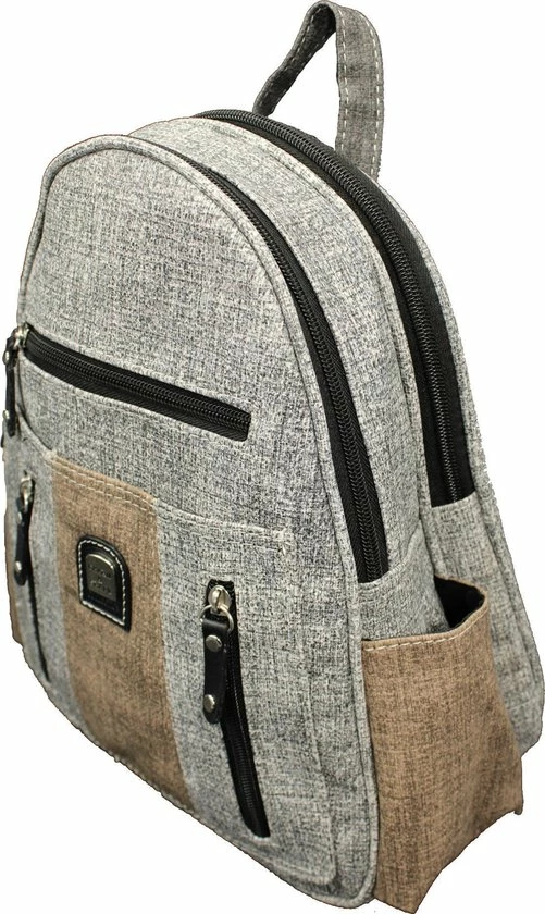 Korting 𧨠Nuba Design Nuba Vrouwen Rugzak Met 2 Vakken | Compacte Rugtas| Grijs / Antraciet π 2 Korting 𧨠Nuba Design Nuba Vrouwen Rugzak Met 2 Vakken | Compacte Rugtas| Grijs / Antraciet π - Afbeelding 2