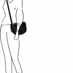 Goedkoopste 👍 Bear Design Kleine Schoudertas / Crossbody Tas Dames - Leer - Cow Lavato - Zwart ✨ -tassen-dames Verkoop 501x840 6