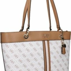 Gloednieuw 🥰 Guess Grote Schoudertas / Crossbody Tas Dames - Noelle - Wit 🎁 -tassen-dames Verkoop 502x840 3