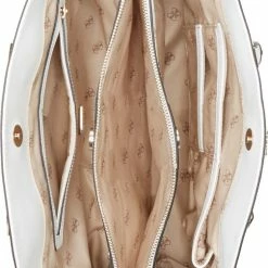 Top 10 ✨ GUESS Alexie Dames Crossbody TasHandtas Kunstleer - Wit 🌟 -tassen-dames Verkoop 504x840 3