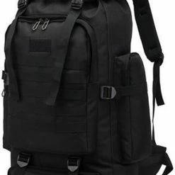 Top 10 👏 Supremium 80L Grote Militaire Tactische Rugzak | Waterdichte Rugzak Van Oxford-stof | Outdoor Reizen | Kamperen | Wandelen | Bergbeklimmen | Trekkingtas | Zwart 🎁