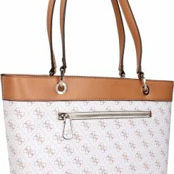 Gloednieuw 🥰 Guess Grote Schoudertas / Crossbody Tas Dames - Noelle - Wit 🎁 -tassen-dames Verkoop 529x840 3