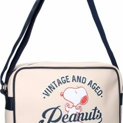 Uitgang 💯 Peanuts Snoopy There's Only One Schoudertas - Beige 👏