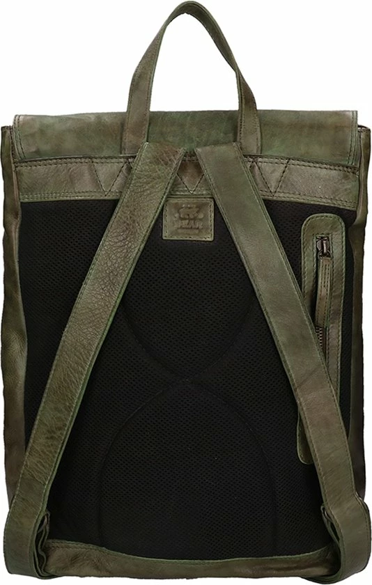 Hete verkoop π Bear Design Rox Leren Laptop Rugzak - Groen π 3 Hete verkoop π Bear Design Rox Leren Laptop Rugzak - Groen π - Afbeelding 3