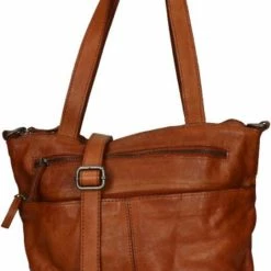 Nieuw ⭐ DSTRCT Grote Schoudertas / Crossbody Tas Dames - Leer - Harrington Road - Cognac 🔥 -tassen-dames Verkoop 541x840 1