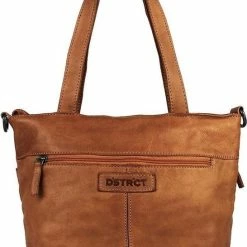 Nieuw β DSTRCT Grote Schoudertas / Crossbody Tas Dames - Leer - Harrington Road - Cognac π₯