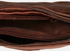 Uitgang ✔️ Bear Design Kleine Schoudertas / Crossbody Tas Dames - Leer - Calisto Pelle - Cognac 🔔 -tassen-dames Verkoop 550x180