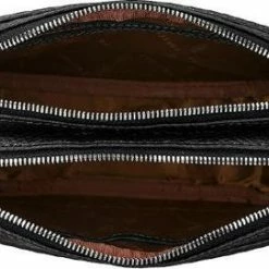 Coupon 🛒 Gigi Fratelli Kleine Schoudertas / Crossbody Tas Dames - Leer - Romance - Zwart 😍 -tassen-dames Verkoop 550x271 3