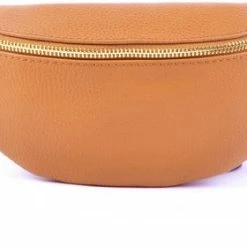 Uitgang π Giuliano Bumbag / Heuptas Schoudertas Leer Camel π―