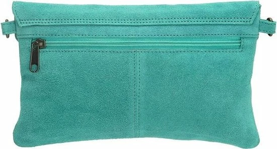 Coupon π Charm London Brixton Suede Leren Clutch / Avondtasje - Aqua Blauw π― 5 Coupon π Charm London Brixton Suede Leren Clutch / Avondtasje - Aqua Blauw π― - Afbeelding 5