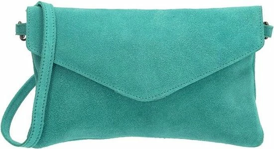 Coupon π Charm London Brixton Suede Leren Clutch / Avondtasje - Aqua Blauw π― 2 Coupon π Charm London Brixton Suede Leren Clutch / Avondtasje - Aqua Blauw π― - Afbeelding 2