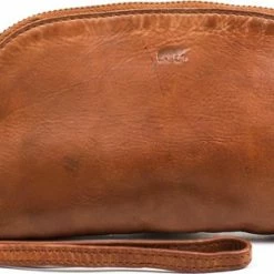 Coupon 🔔 Bear Design Anouk Leren Clutch / Polstas - Cognac 🔥