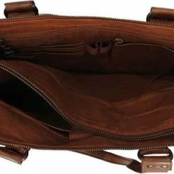 Beste Pirce 👏 Bear Design Lia Leren Dames Schoudertas / Laptoptas 13,3" - Cognac 👏 -tassen-dames Verkoop 550x303 2