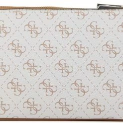 Kopen 😀 GUESS Crossbodytas Dames / Handtas - Leer - Kasinta - Gebroken Wit Combi ✔️ -tassen-dames Verkoop 550x308 1