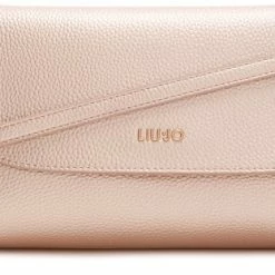 Uitgang ✔️ Liu Jo Dames ClutchCrossbody Tas Kunstleer - Goudkleurig ⭐