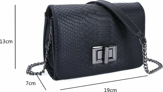 Beste Pirce π Merkloos Gallantry - Crossbody Tas - Clutch - Avondtas - Black π 9 Beste Pirce π Merkloos Gallantry - Crossbody Tas - Clutch - Avondtas - Black π - Afbeelding 9