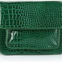 Groothandel 🔥 Bijoutheek Tas Croco Green BG380 🥰