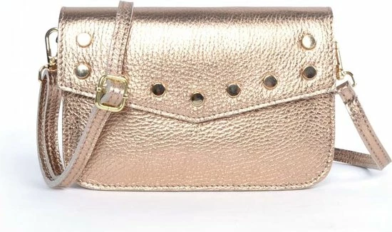 Top 10 π Leren Schoudertasje / Heuptasje / Crossbodytasje | Beltbag Metallic Goud - Giuliano β 1 Top 10 π Leren Schoudertasje / Heuptasje / Crossbodytasje | Beltbag Metallic Goud - Giuliano β